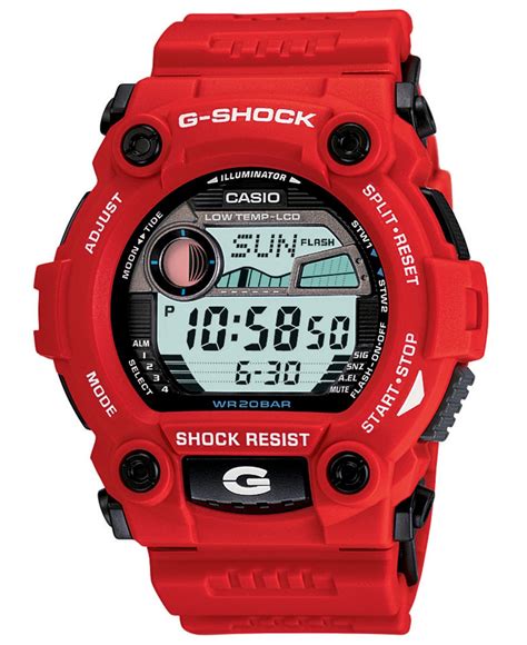 g shock red rescue watch